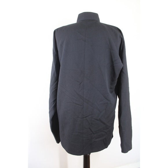Shanghai Tang 8 Black Wool Silk-Lined Mandarin Collar Frog Button Jacket - Picture 4 of 9